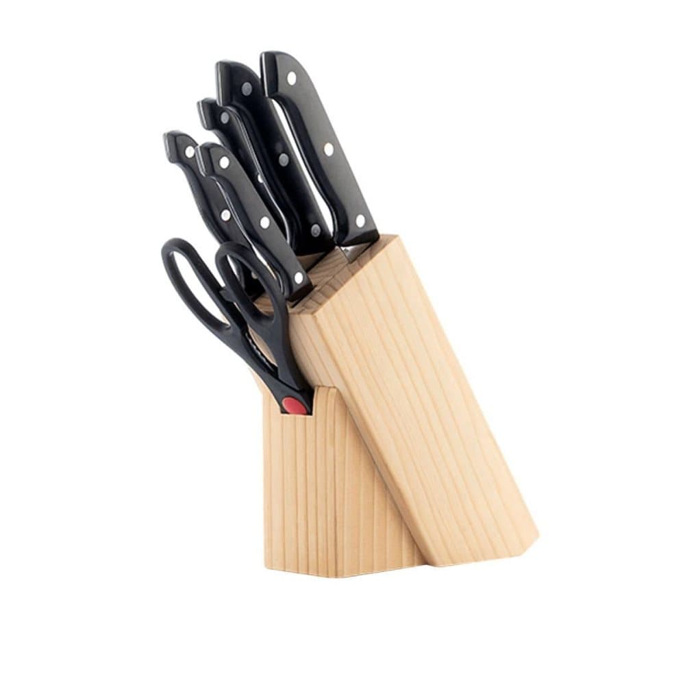 Knivsett med Knivstativ og Saks