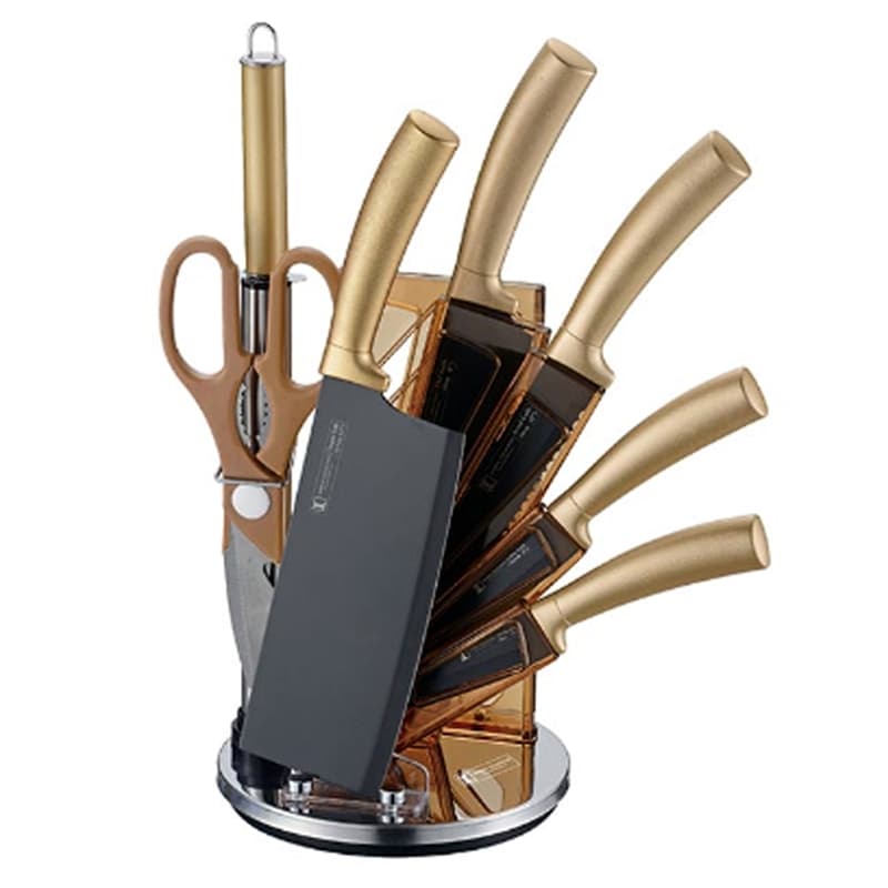 Imperial Collection Knivset i 8 delar med ställ, Guld