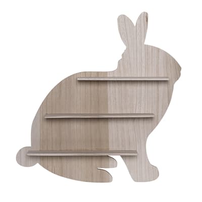 Hylle, Tre, L50 x H50 x W9 cm, Beige, Bloomingville