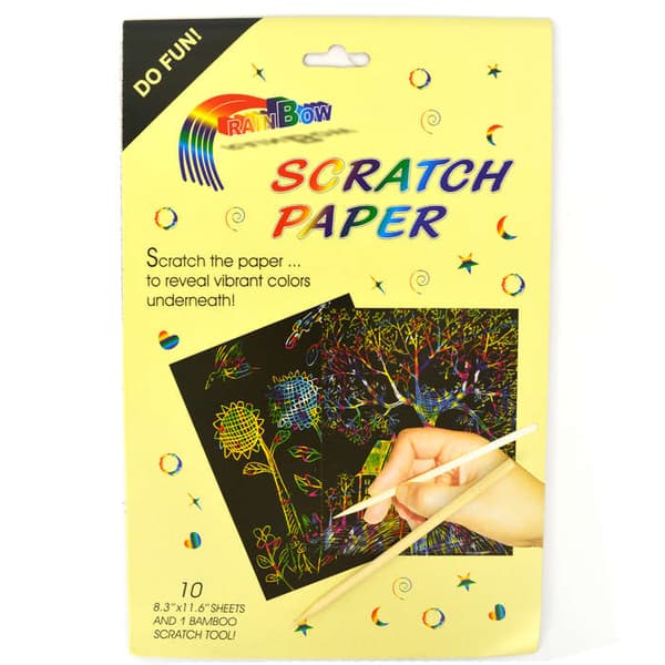 Rainbow Scratch Paper A4 10st