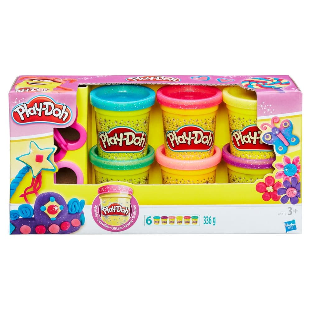 Play Doh 6-Pack Glitter