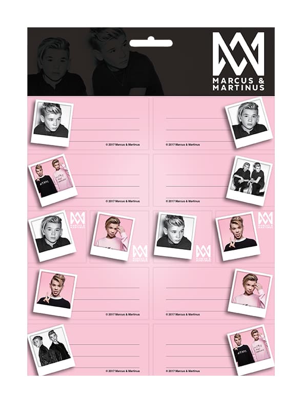 Marcus och Martinus Boketiketter