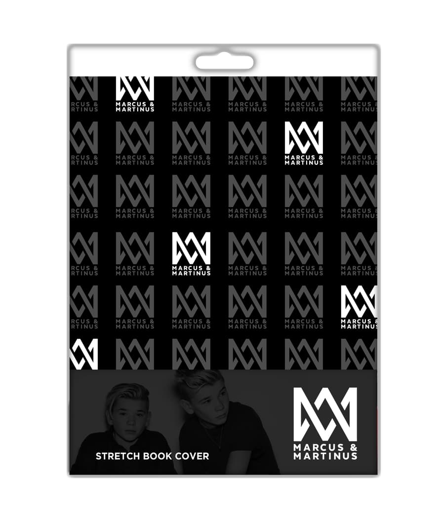 Marcus och Martinus Bokomslag med stretch Logo