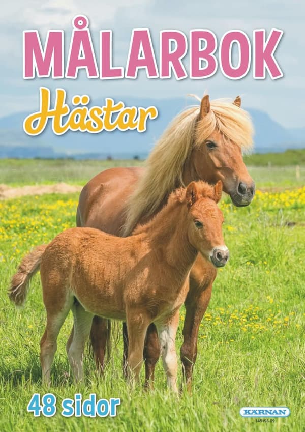 Målarbok Hästar