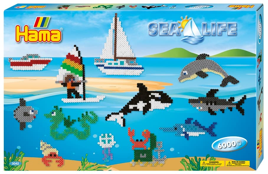 Midi Pärlor Havsliv, 6000 delar, Hama