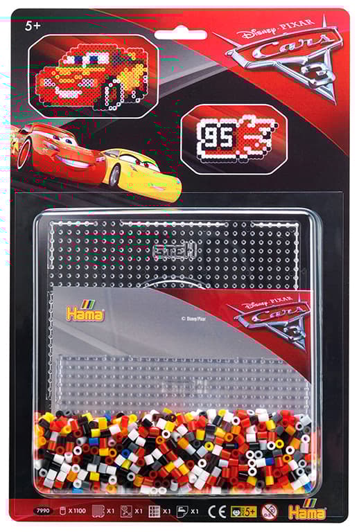 Midi Pärlor Disney Cars 3, 1100 delar, Hama