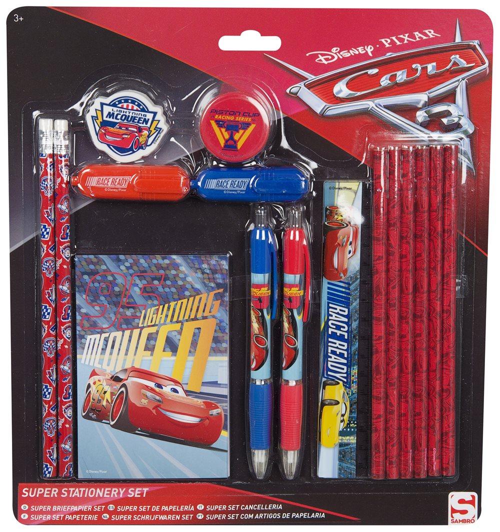 Disney Cars 3 Kirjoitussetti 16 osaa