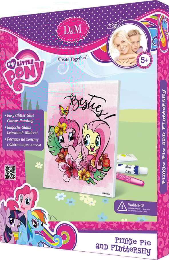 Måla din egen canvastavla, Pinkie Pie & Fluttershy, My Little Pony