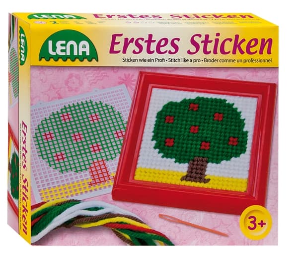 Lena Mit Første Broderi, Træ Stramaj til børn