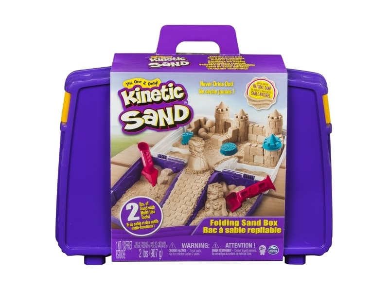Kinetic Sand Folding Sandbox, Flerfarget, 5 år, Gutt/Jente, Innendørs, Not for children under 36 months, 900 g