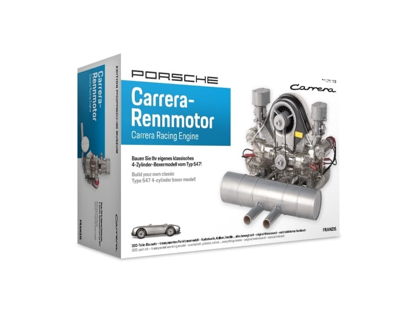 Franzis Verlag Porsche Carrera-Rennmotor, Internal combustion engine model, Monteringssett, 14 år, Grå, Plastikk, 1:3