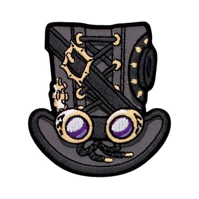 Grindstore Steampunk Top Hat Patch