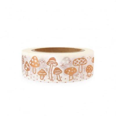 Ohh Deer Copper Mushrooms Washi Tape