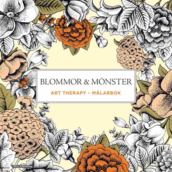 Blommor & mönster Art Therapy målarbok