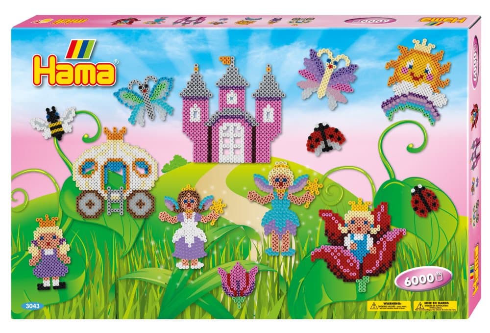 Hama Midi Giant Presentask Fairies 6000 Pärlor