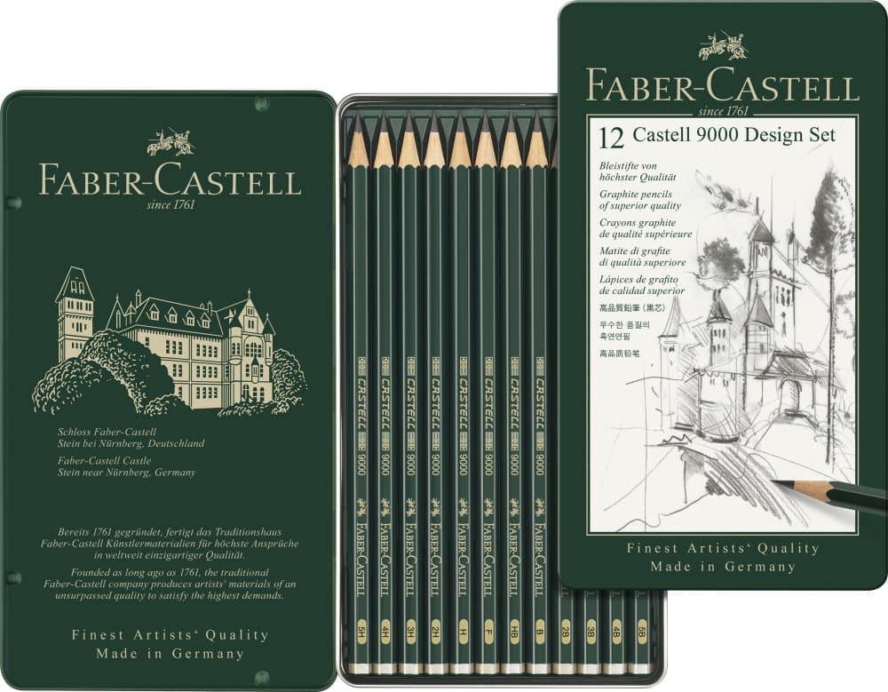 Castell 9000 Blyant Sett/5B-5H Faber-Castell
