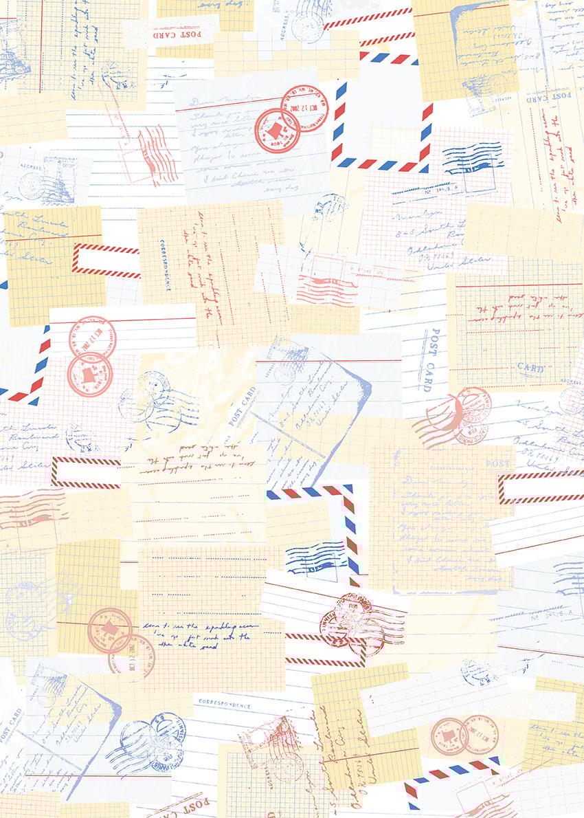 Decoupage paperi, International Post 30 x 42 cm, 1 arkki