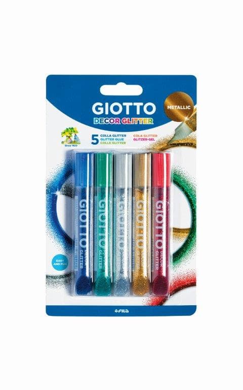 Giotto Decor Glitterlim Metallic, 5-pack