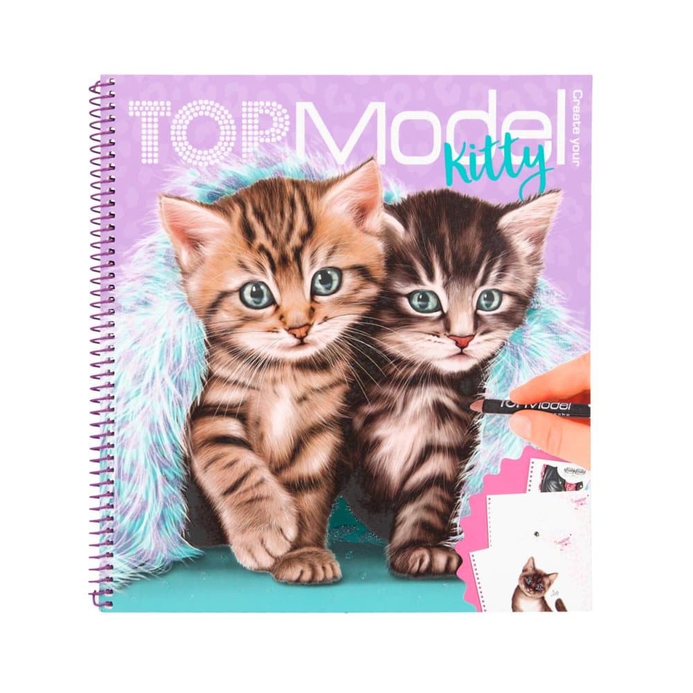 TOPModel Kitty Målarbok