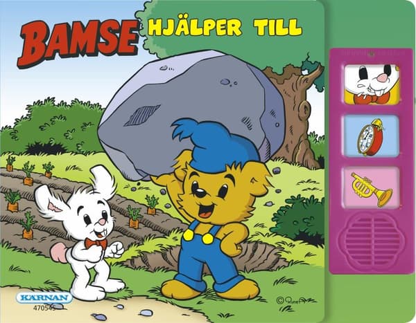 Bamse hjälper till Bok med ljud