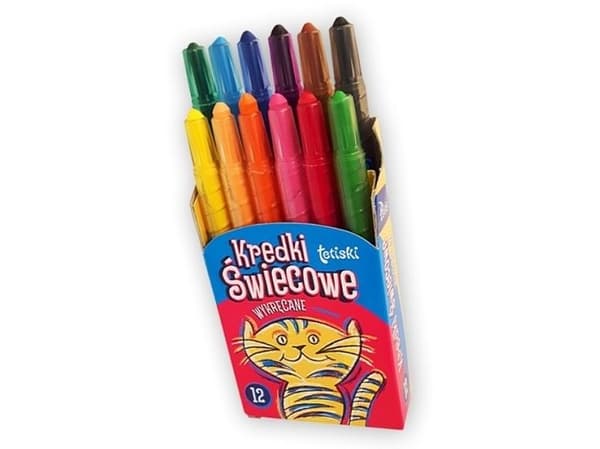 Tetis Crayon Kritor 12 färger - KT010-AB