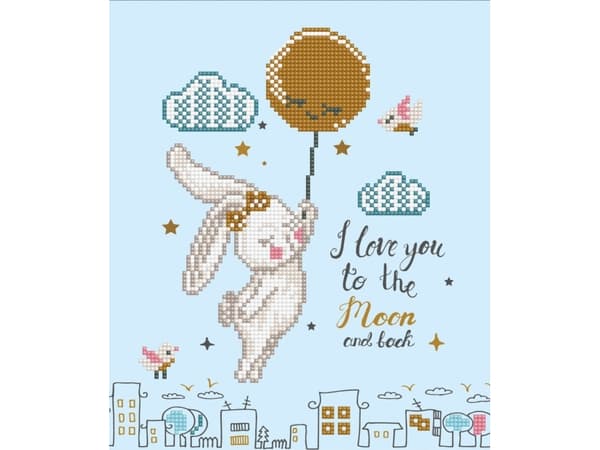 Diamond Dotz 32 x 32 cm - Love You To The Moon & Back