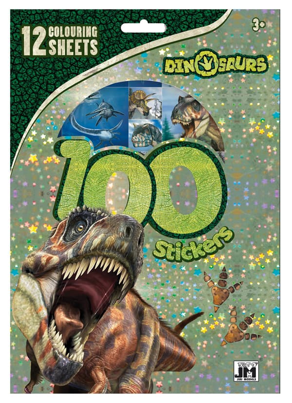 Stickers Dino 100 stk. Hologram Sense