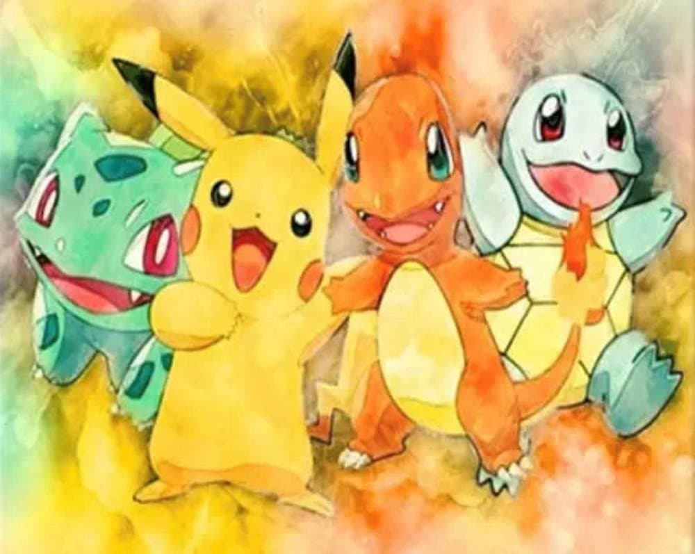 Diamond painting diamantmÃ¥lning - pokemon 30x40 cm | CDON