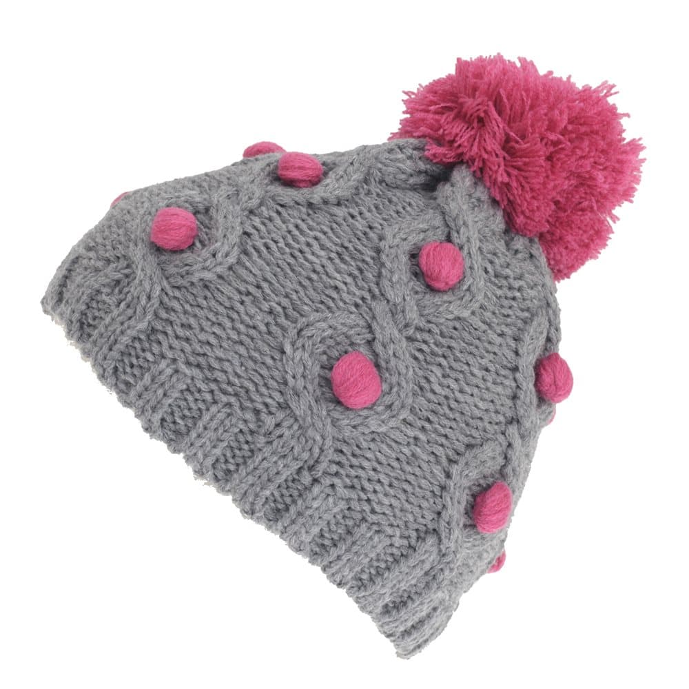 Childrens/Kids Knit Winter Bobble Detail Hat