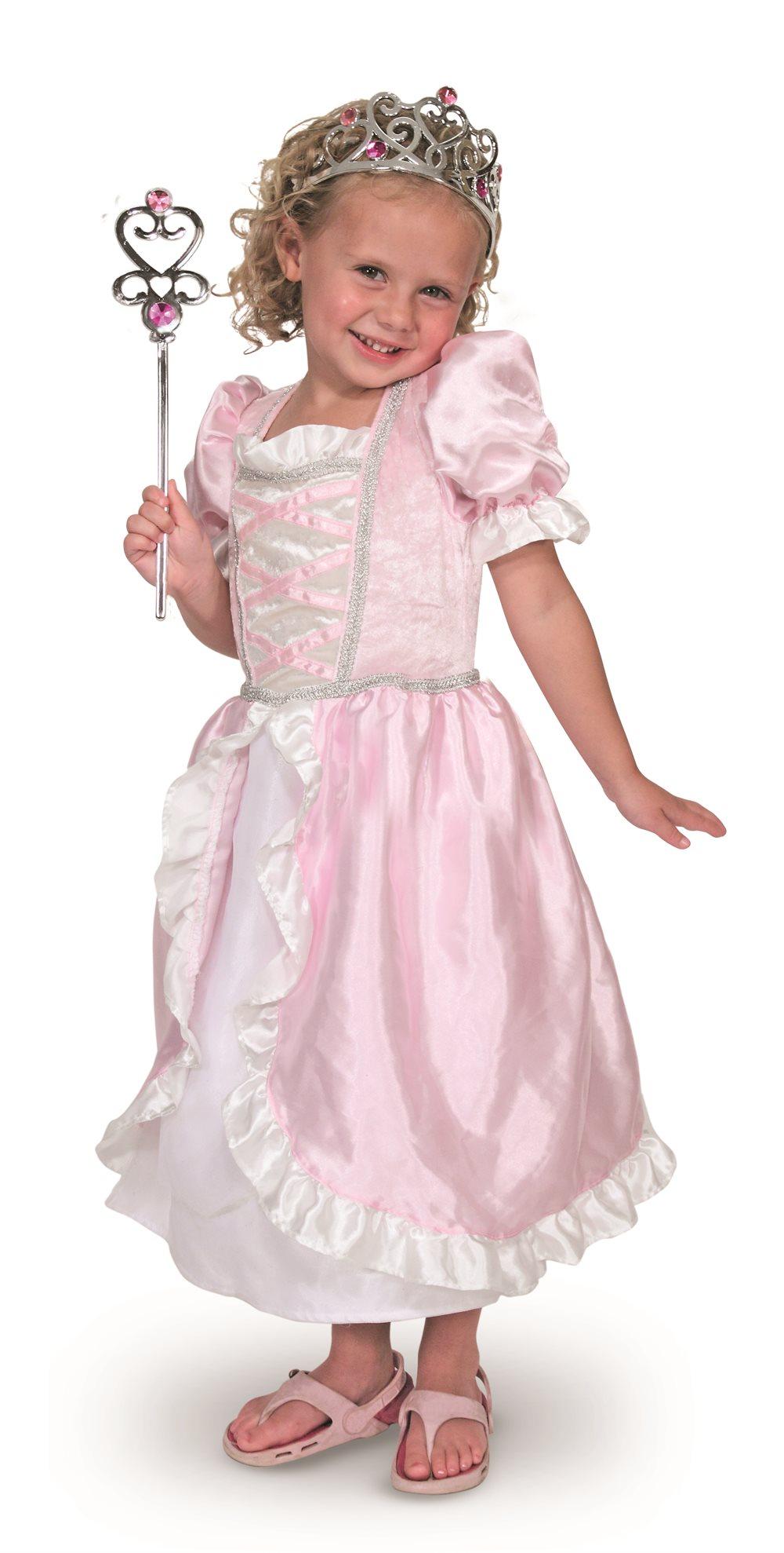 Prinsessklänning med tiara och stav, 3-6 år, Melissa & Doug