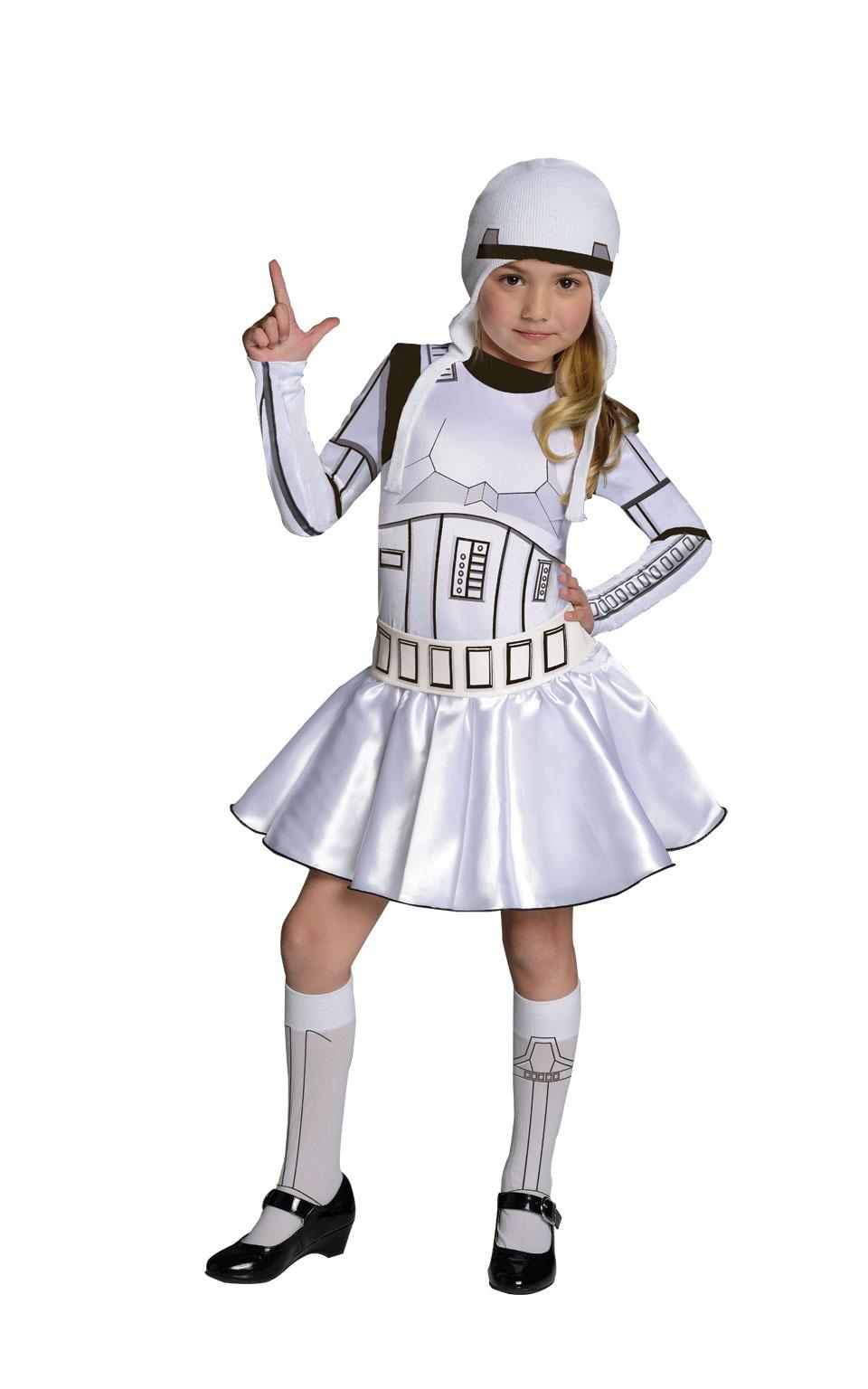 Star Wars Stormtrooper Klänning Maskeraddräkt Barn