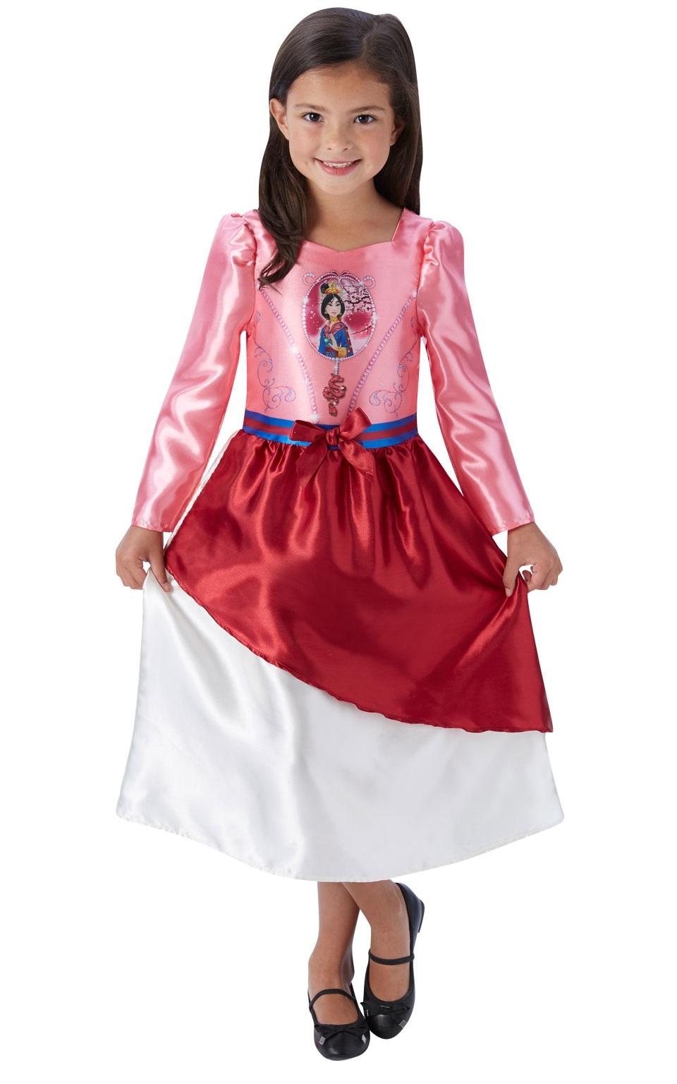 Maskeraddräkt Mulan Fairtale, Strl 104-128, Rubies