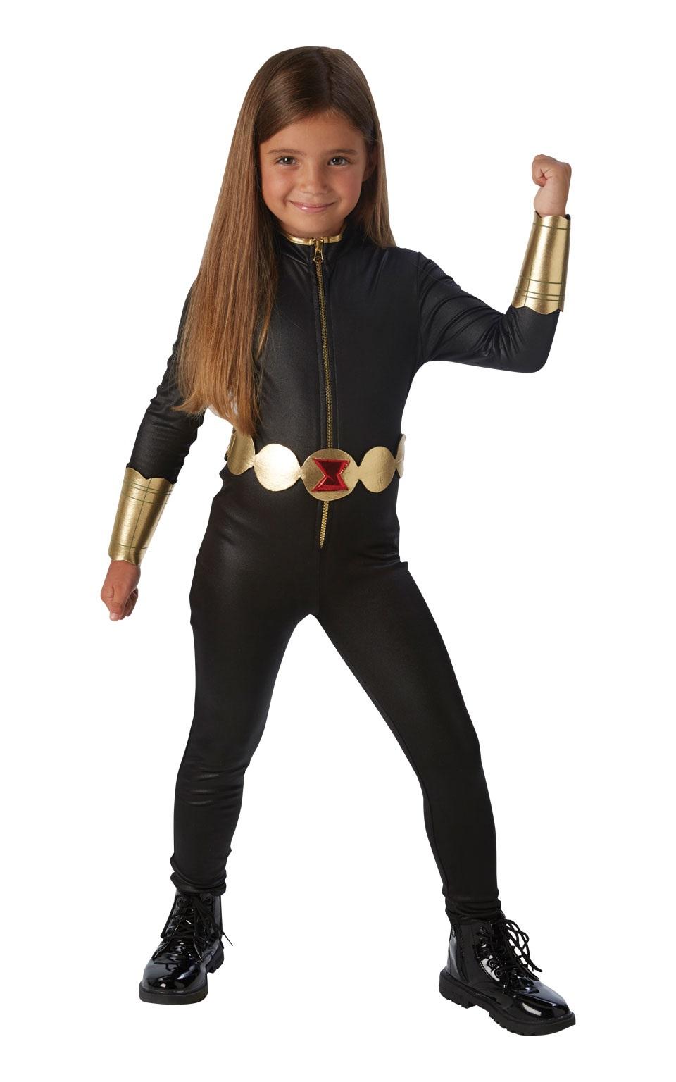 Maskeraddräkt Black Widow, Strl 104-128, Rubies