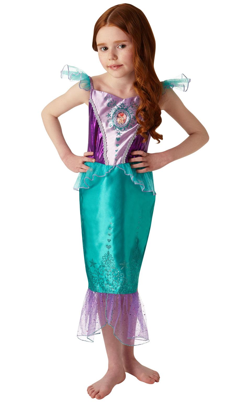 Disney Princess Ariel Klänning Maskeraddräkt Barn