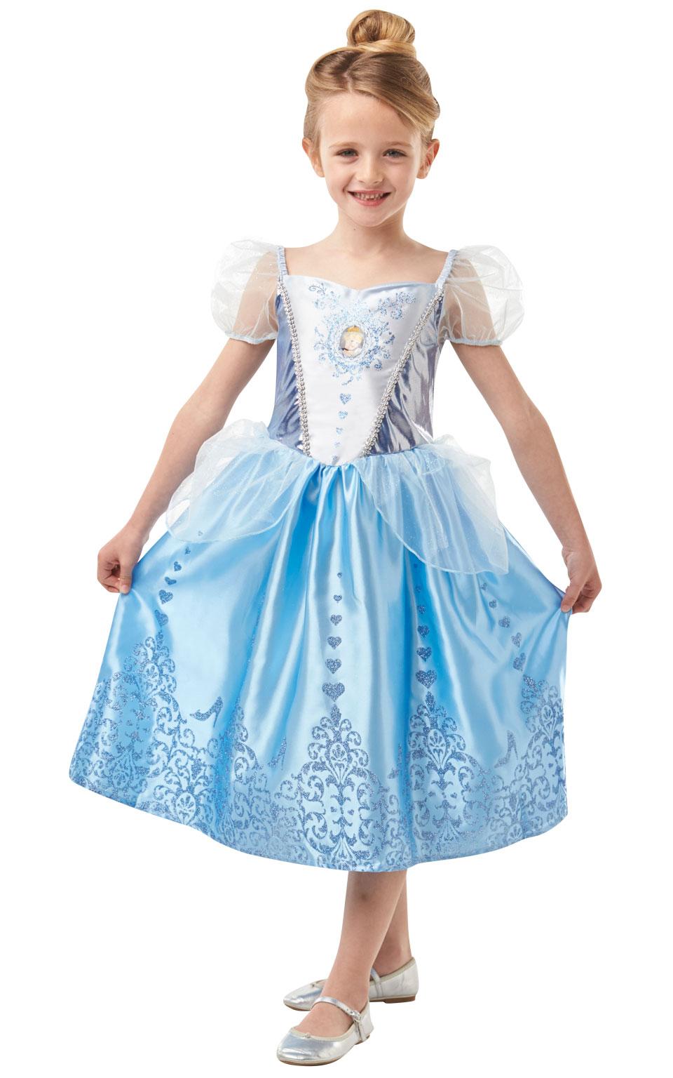 Disney Princess Askungen Klänning Maskeraddräkt Barn