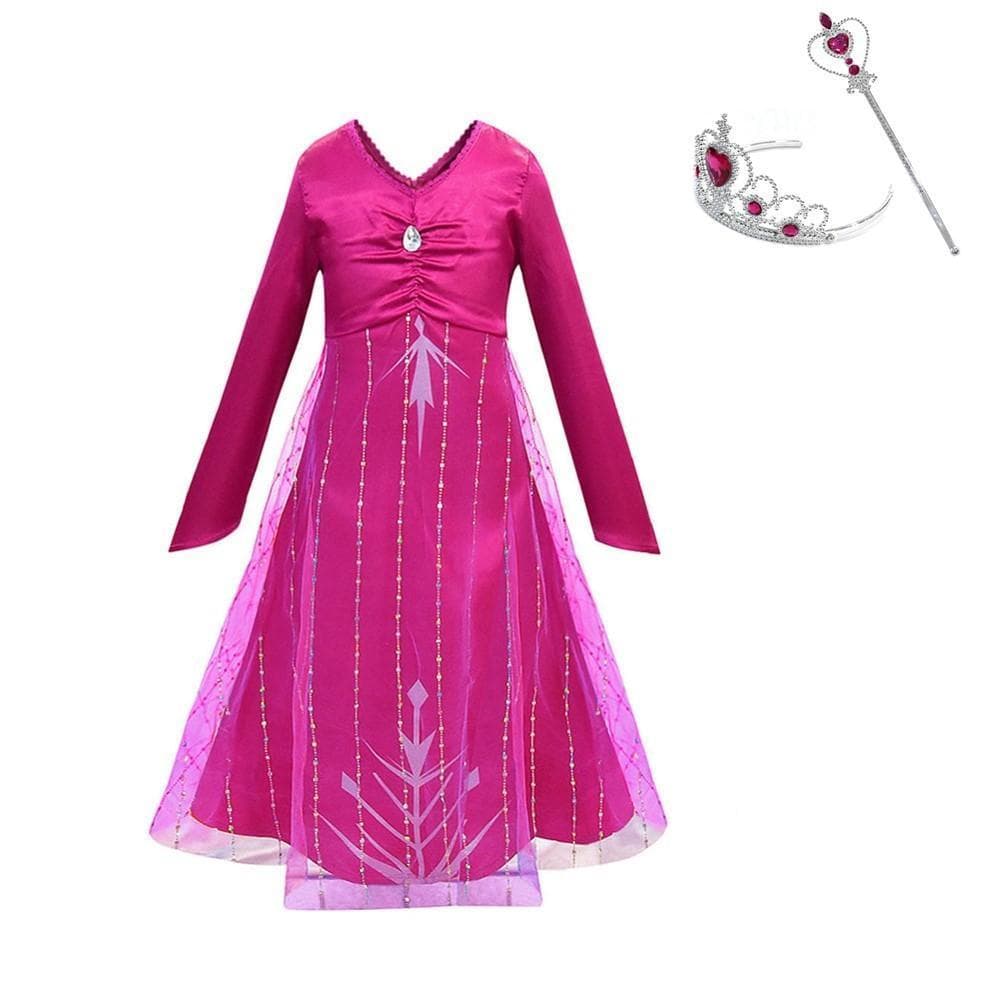 Frost Elsa Anna, klänning accessoarer barn strl.140