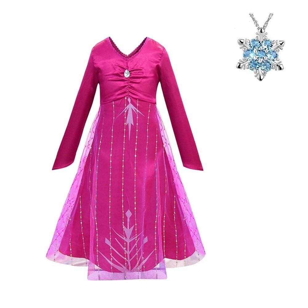 Frost Elsa Anna, klänning accessoarer barn strl.130