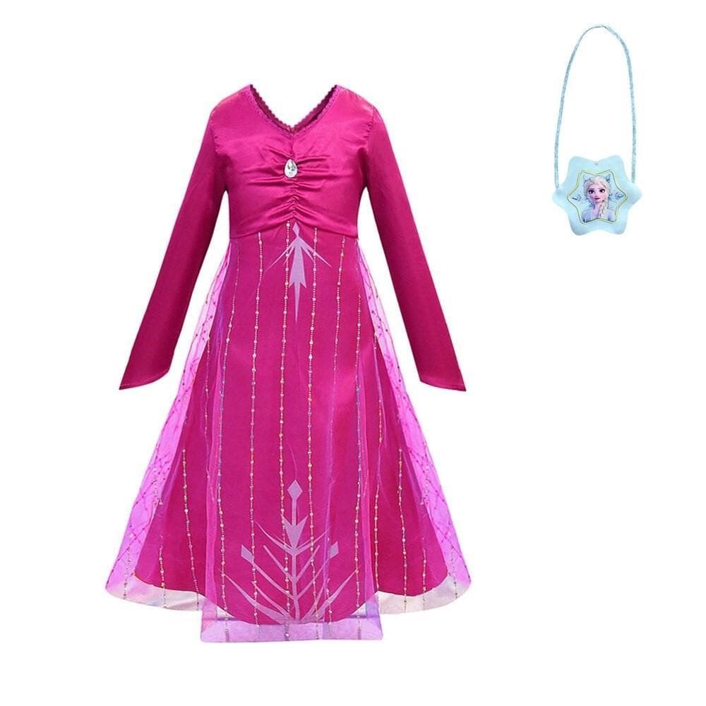 Frost Elsa Anna, klänning accessoarer barn strl.120