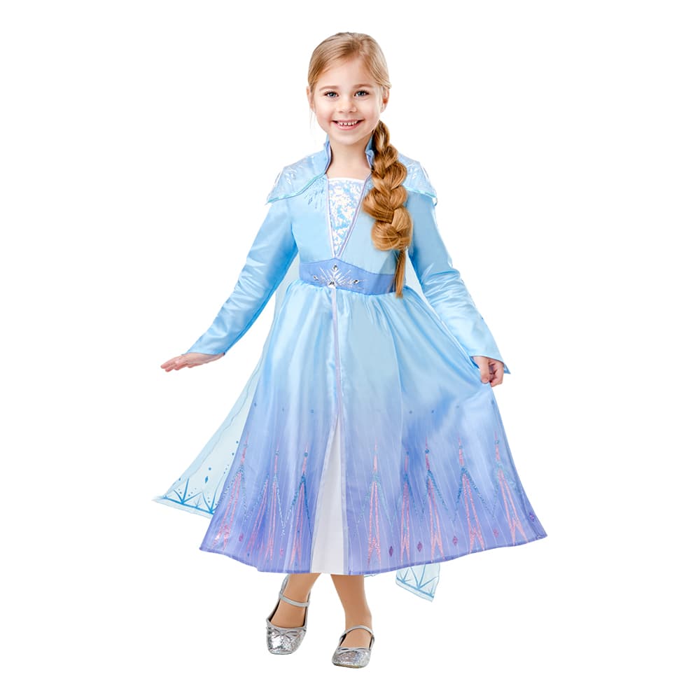 Frozen 2 Elsa Deluxe Barn Karnevalskostyme