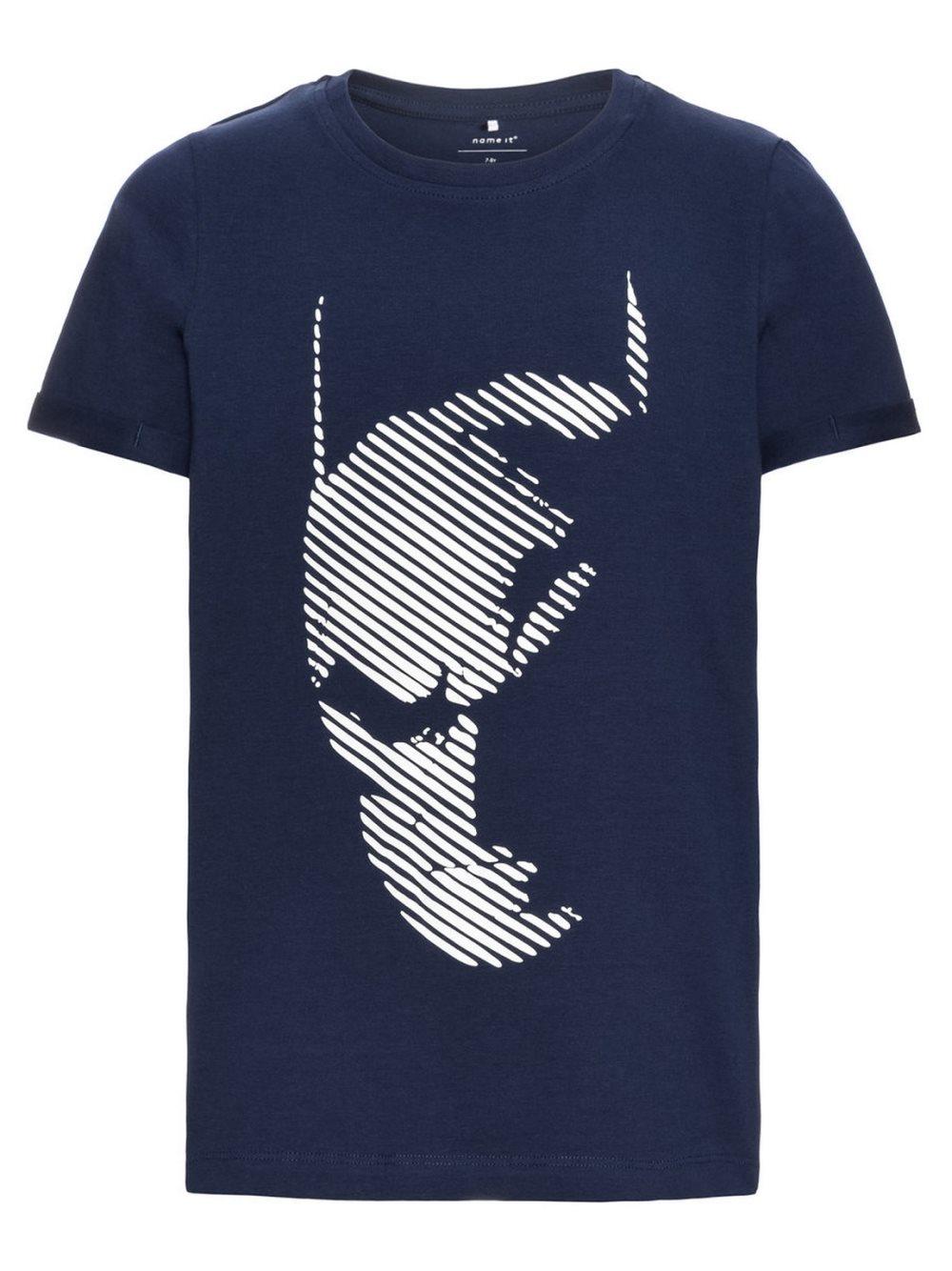 Kortärmad top Nitbatman, Dress Blue, Name it, Strl 134-140