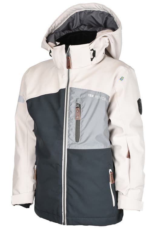 Northen Jacket, Vit/Grå, Lindberg, strl 110