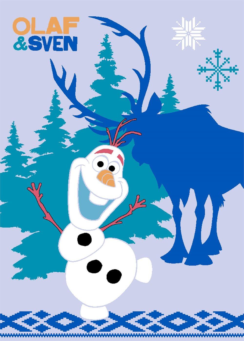 Matto, 95x133 cm, Frozen Olaf ja Sven