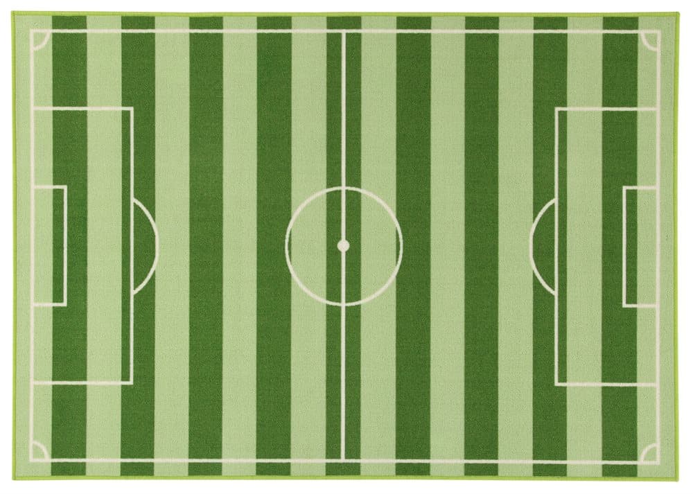 Matta Fotbollsplan 190 x 133 cm Grön