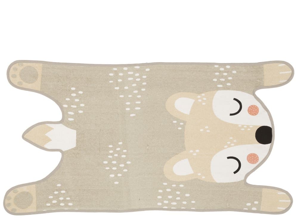 Södahl Magic Forest Matta Bibi Bear Bomull 62x120 cm Brun