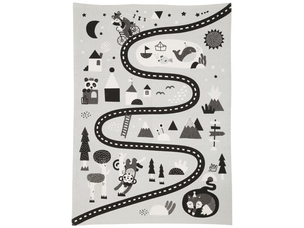 Södahl Magic Forest Matta Forest Bomull 95x130 cm Svart