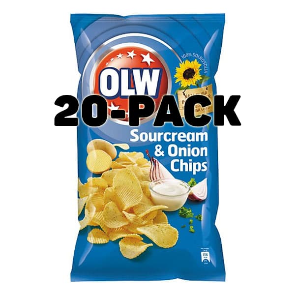 OLW Sourcream & Onion Chips