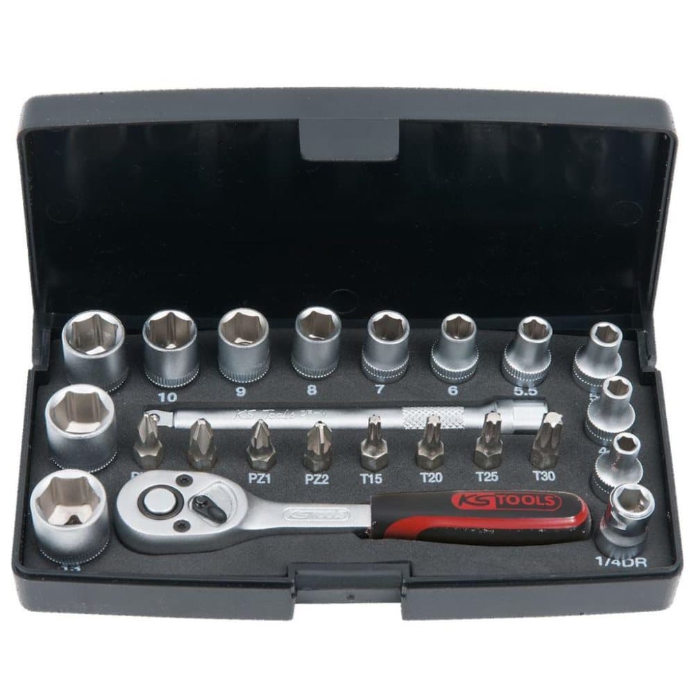 KS Tools Superlock Minitopnøglesæt 23 dele 1/4
