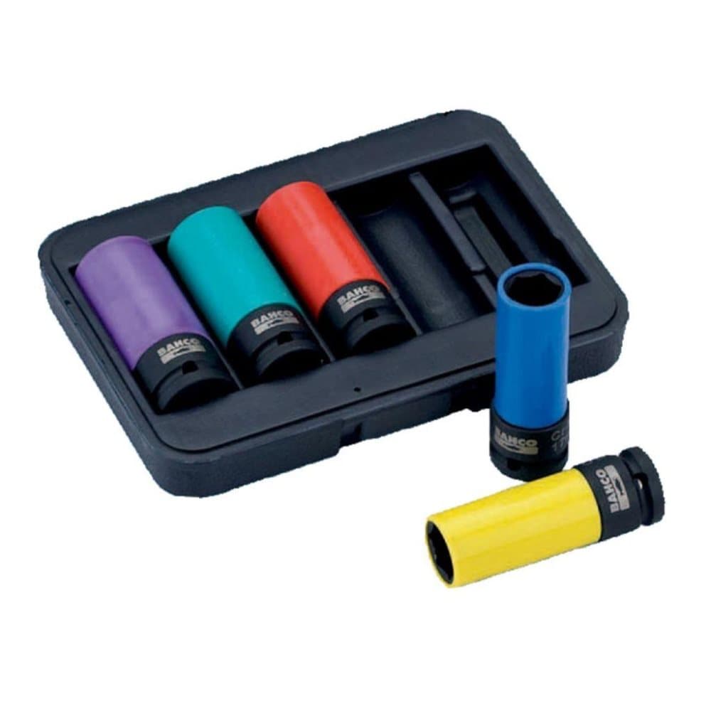 BAHCO krafttopnøglesæt i 5 dele 17/19/21/22/24 mm BWSS12P5