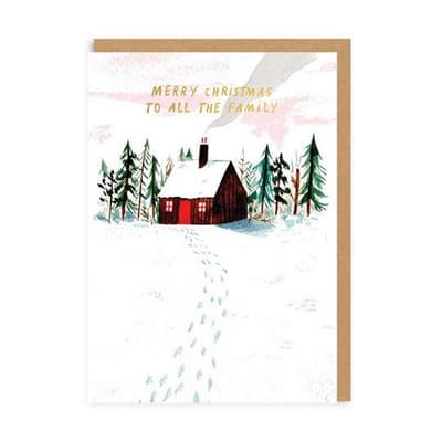 Ohh Deer All The Family Cabin Christmas Card