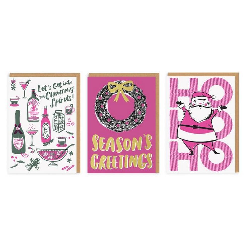 Ohh Deer Christmas Spirits Cards (Pack Of 6)